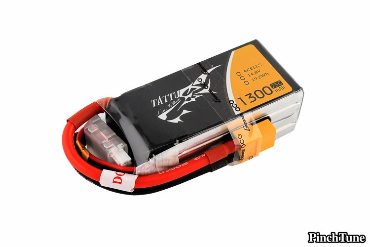 Gens Tattu 1300mah 4S 75C LiPo Battery